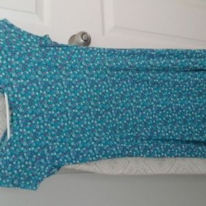 Floral Teal Dress